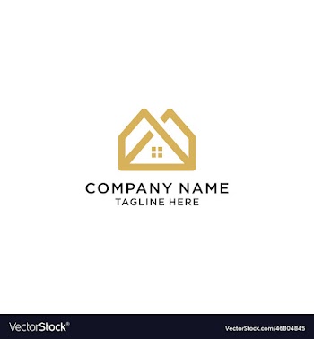 letter m building logo template