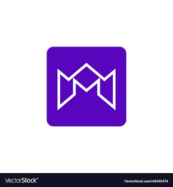 letter m crown concept design