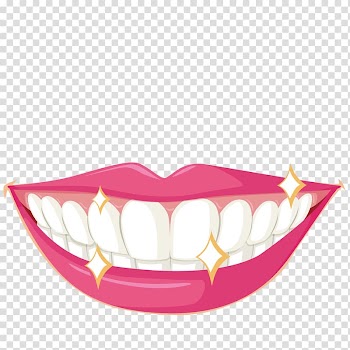 Letter M Illustration, White teeth transparent background PNG clipart