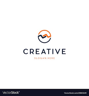 Letter m investment creative business logo vector image
