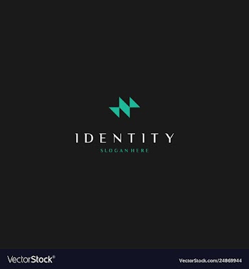Letter m minimalist creative business logo design vector image