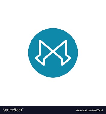letter m real estate concept design