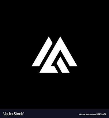 letter ma or am logo design