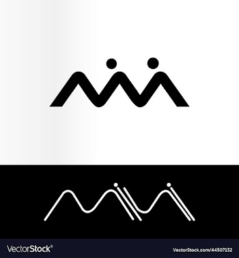 letter misi mi si logo design