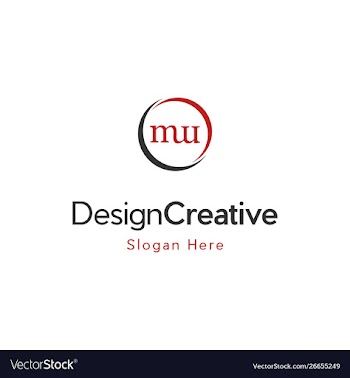 Letter mw circle creative business logo vector image