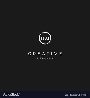 Letter mw creative business logo design vector image