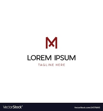 Letter mx creative business logo design vector image