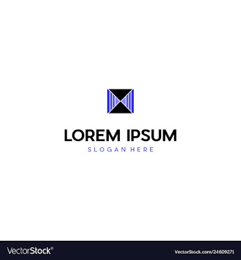 Letter mx mix creative media tech logo design vector image