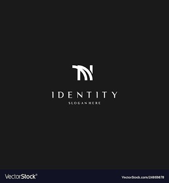 Letter n creative business logo design vector image