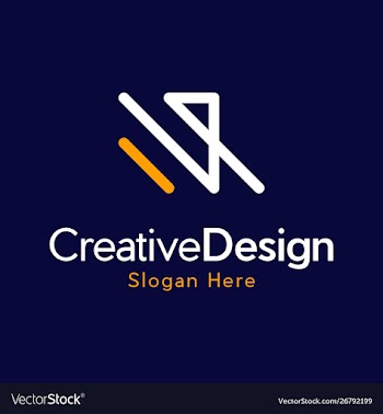Letter n creative modern business logo vector image