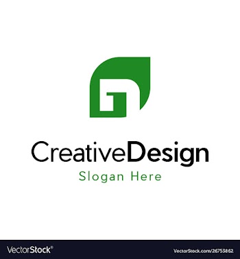 Letter n leaf naturally creative logo design vector image