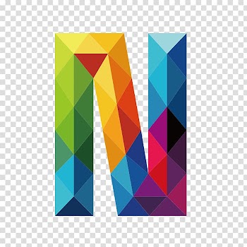 Letter N , Letter N Royal Rivalry, Colorful letters N transparent background PNG clipart