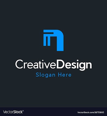 Letter n monogram creative business logo vector image