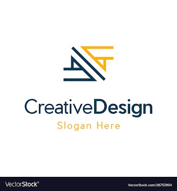 Letter n monogram typography creative logo vector image