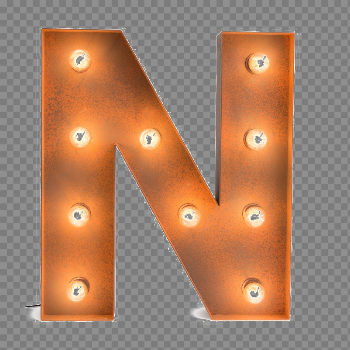 Letter N PNG Background Image