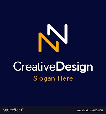 Letter nn creative business modern logo vector image