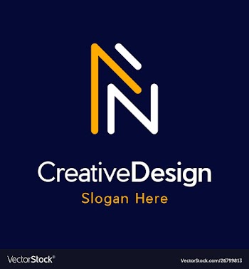 Letter nn creative business modern logo vector image