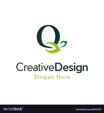 Letter o leaf naturally creative logo vector image