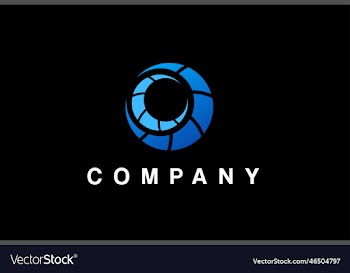 letter o logo eye space logo