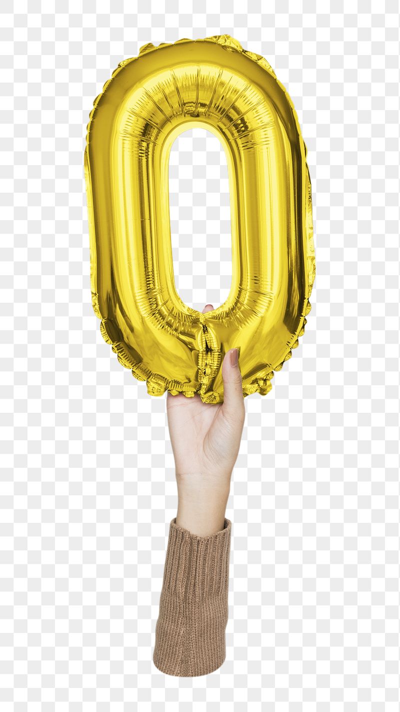 Letter O png gold balloon | Free PNG - rawpixel