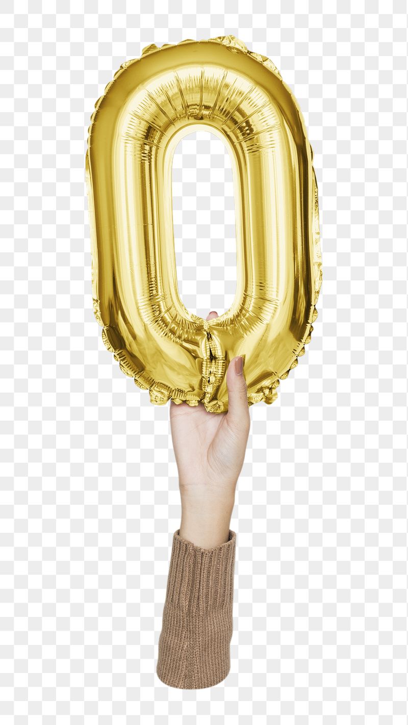 Letter O png gold balloon | Free PNG - rawpixel