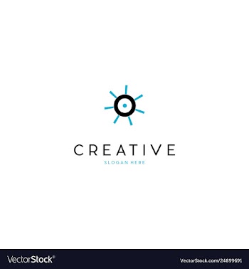 Letter o propeller creative business logo design vector image