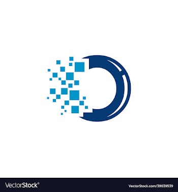 letter o technology template
