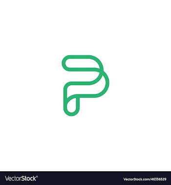 letter p logo template design