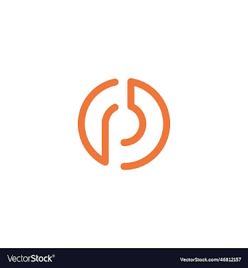 letter p logo template design