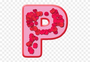 Letter P - P Letter In Rose