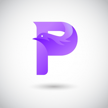 Letter P With Dove Logo Concept Creative And Elegant Logo Design ...