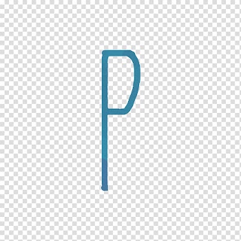 Letter P X Icon, Blue watercolor letters P transparent background PNG clipart