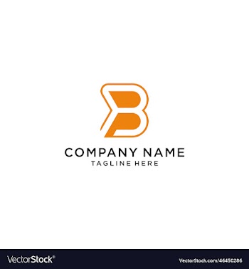 letter pb bp initial logo design template