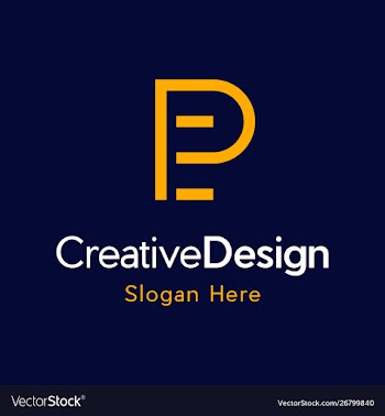 Letter peep creative business modern logo vector image