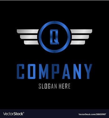 Letter q automotive creative business logo vector image