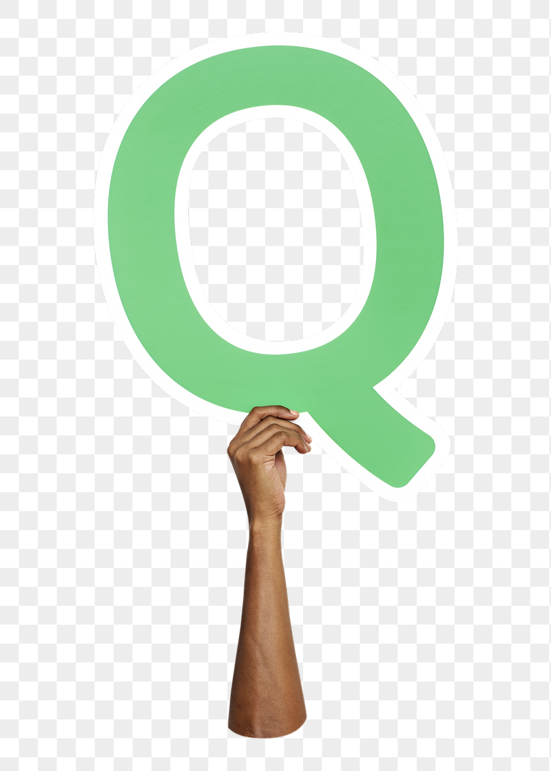 Letter Q png hand holding | Free PNG - rawpixel