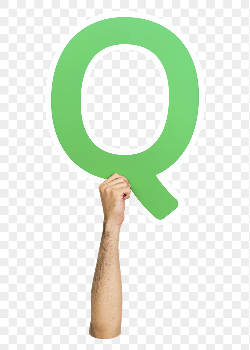 Letter Q png hand holding | Free PNG - rawpixel