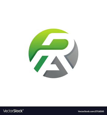 Letter r and a logo design vector image