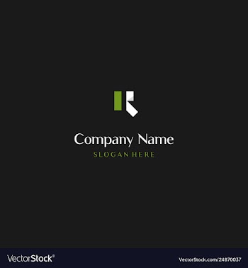 Letter r creative business logo design vector image