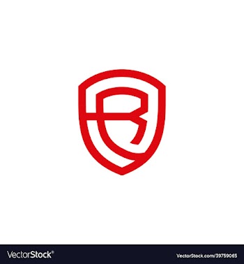 letter r shield logo icon