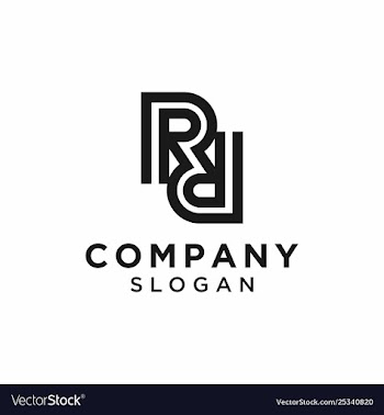 Letter rr logo design element vector image