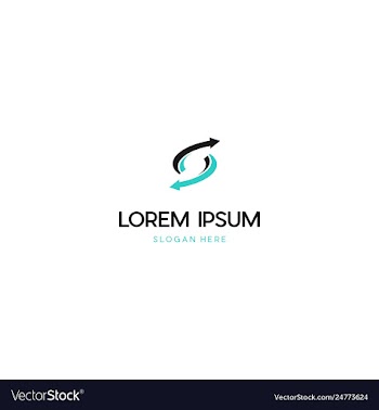 Letter s arrow creative business logo design vector image