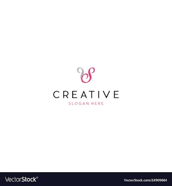 Letter s beauty creative business logo design vector image