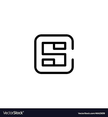 letter s c logo design creative minimal