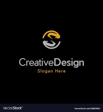 Letter s circle creative business logo vector image