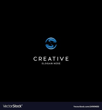 Letter s creative technology logo design graphic vector image