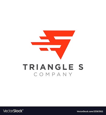 Letter s fast logo design vector image