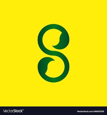 letter s leaf concept design