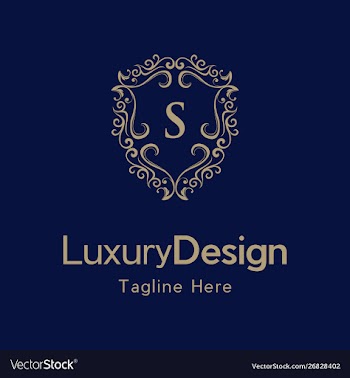 Letter s luxury shield frame creative business log vector image