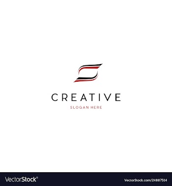 Letter s technology creative business logo design vector image